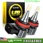2X H11 LED Fog Light Bulbs for Jeep Grand Cherokee (2014â2020)