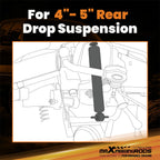 Dual Tube Shock Absorber for Ford F150 (2004–2014) 4-5" Drop Height Rear