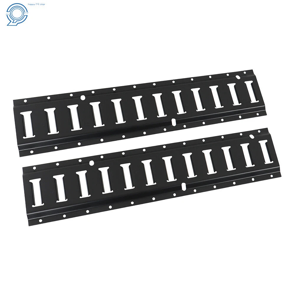 Set of 2 Track Tie Down Rail Kit for Garages