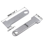 2X Helmet Strap D-Ring Steel Lock Extensions for Universal Motorcycle