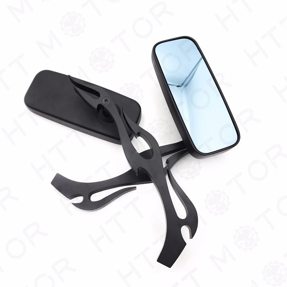Anti Glare Blue Rearview Mirror 8mm for Harley Softail