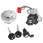 Ignition Switch Fuel Cap Seat Lock Keys for Yamaha V-STAR 650 1100 (1999â2016)
