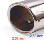 3.1in Exhaust Tip Pipe for Audi Q3 (2015–2021) - Silver Tone