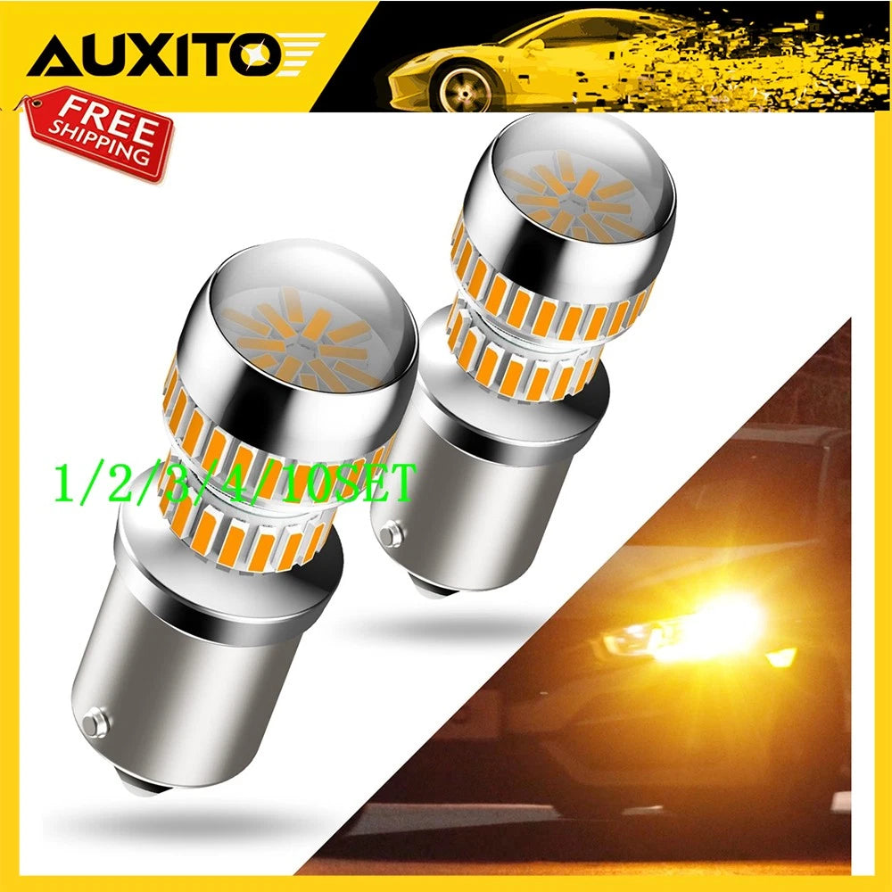 2X Amber LED Turn Signal Lights for Make Model