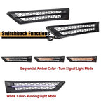 Switchback LED DRL Signal Hood Grille Vent Kit for Freightliner Cascadia (2018–2025)