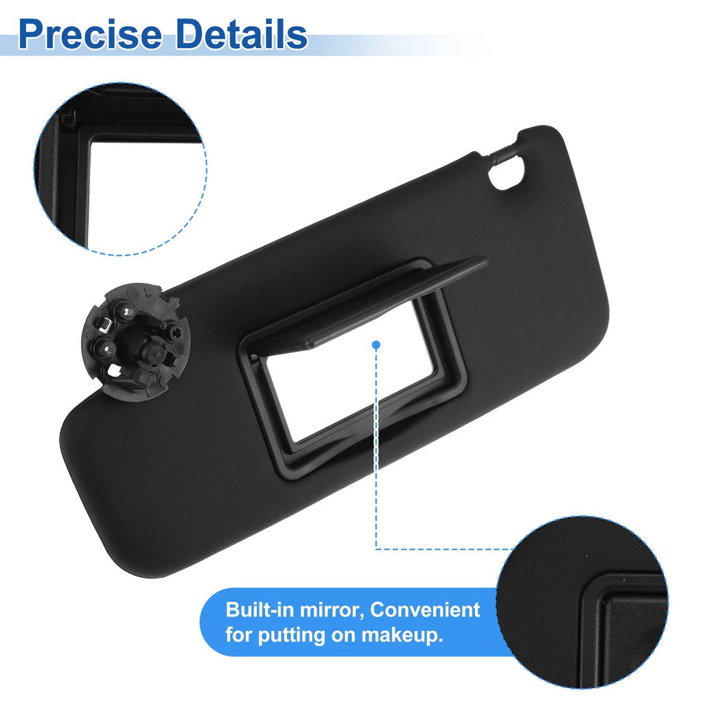 Left Side Sun Visor for Chevrolet Cruze (2011–2019) No. 95034253 Black