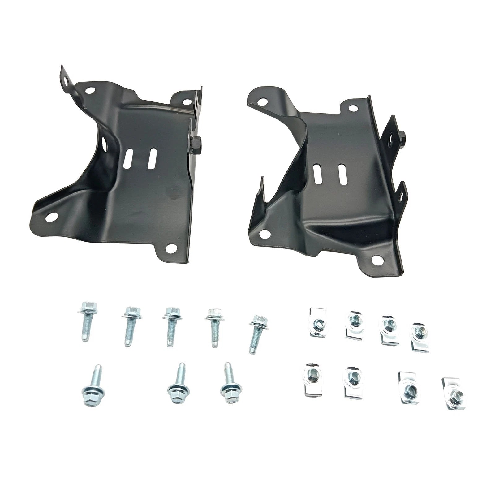 Set of 2 Front Bumper Outer Brackets for Chevy Silverado 2500HD 3500HD (2007–2010)