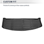 Cargo Liner Rear Trunk Mat for Hyundai Santa Fe 2024-2025 Long Grid Pattern TPE