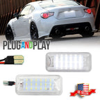 White LED License Plate Light for Scion FRS Subaru BRZ (2013–2020)
