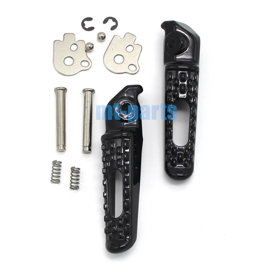 Black Rear Footrest Pegs for Honda CBR600RR (2005–2019)