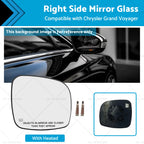 Right Side Mirror Glass for Chrysler Grand Voyager (2008–2015) Heated Convex