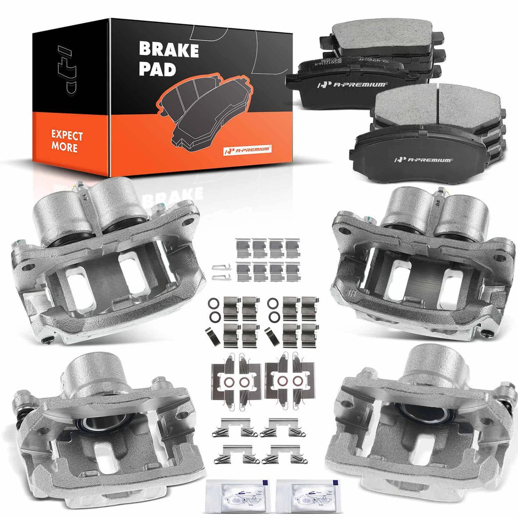 Ceramic Brake Pads & Calipers Set for Ford Edge Lincoln MKX (2007–2018)