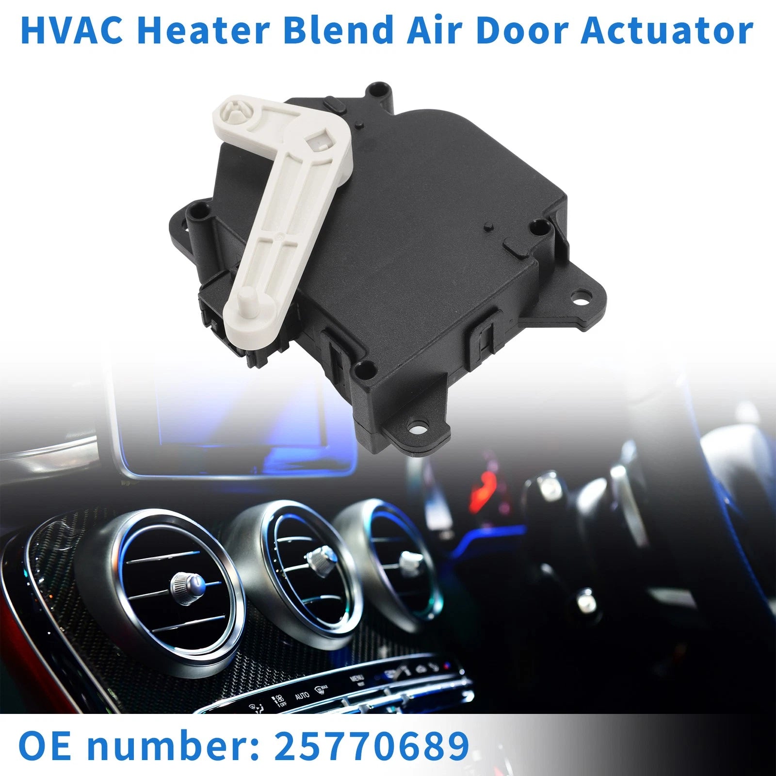 HVAC Heater Blend Door Control Actuator for Cadillac DTS (2006–2011) 25770689