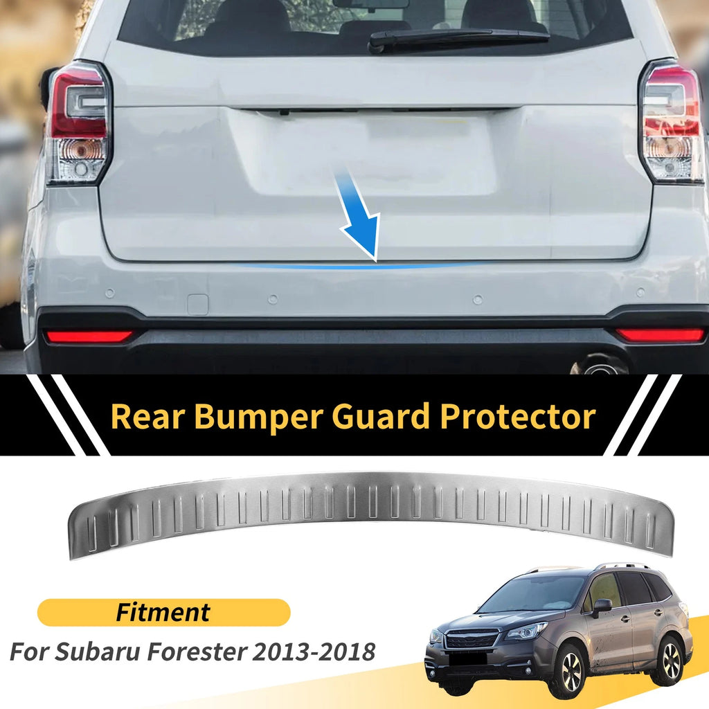 Bumper Guard for Subaru Forester (2013–2018) Silver Tone