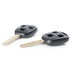 3 x Buttons Replacement Key Fob Shell Case for Lexus Car Black