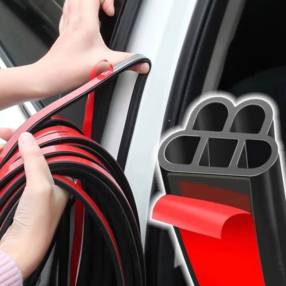 5M L-Shape Rubber Weather Strip Seal for Auto Car Door Trunk Edge
