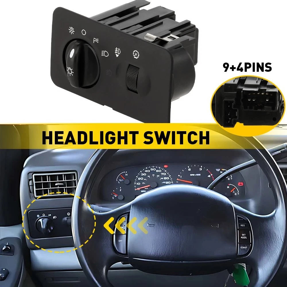 Headlight Control Switch for Ford F-250 F-350 Super Duty (2002–2004)