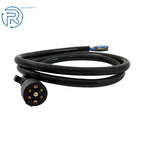 7-Pin 7-Way Trailer Cable Cord Wire Harness Plug Connector for RV Truck (6-16FT)