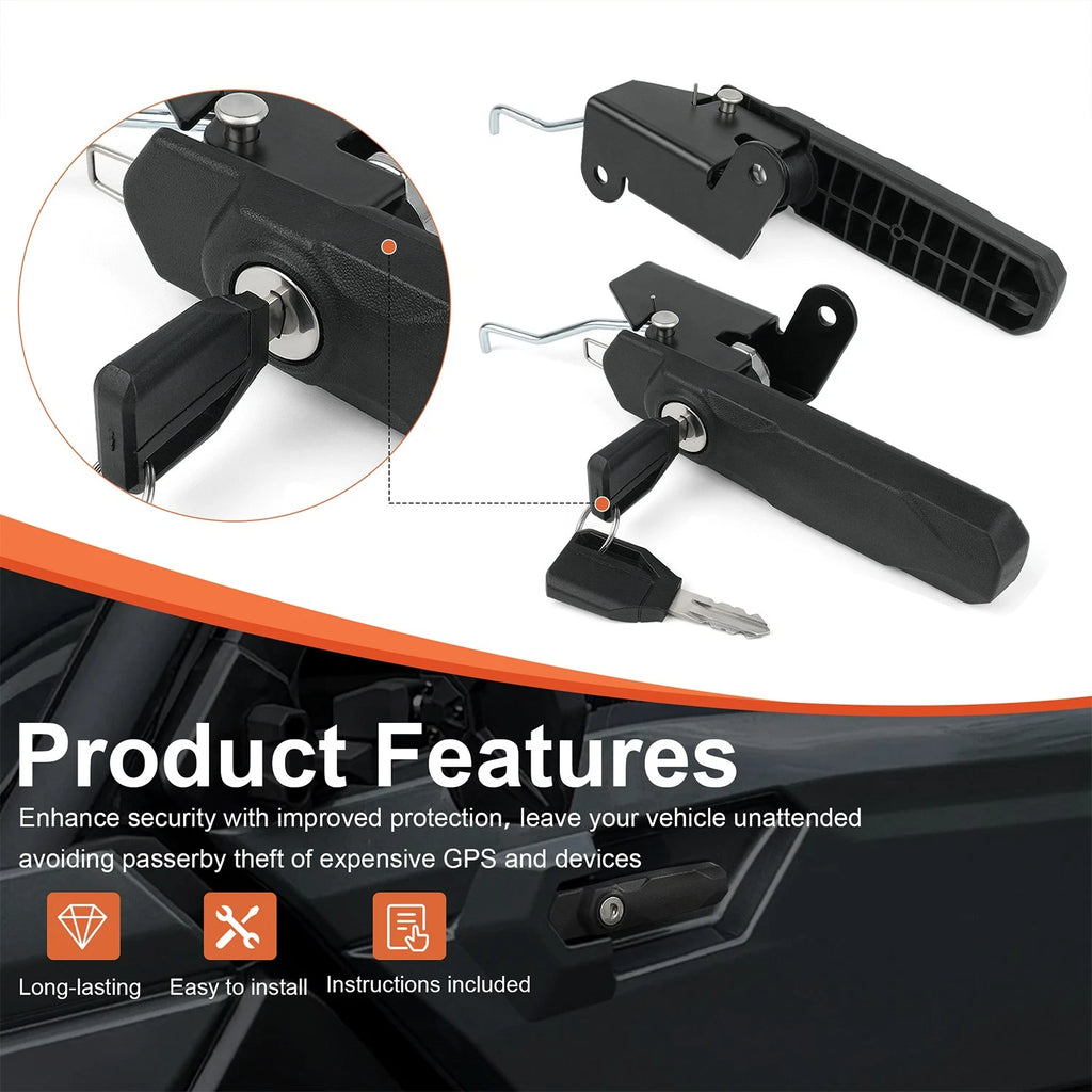 Front Deluxe Door Handle Lock for Can-Am Defender HD10 HD9 HD8 HD7 (2016–2023) 715009951