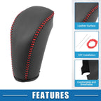Auto Gear Shifting Knob Cover Trim for Hyundai IX25 (2016–2017) Black Red