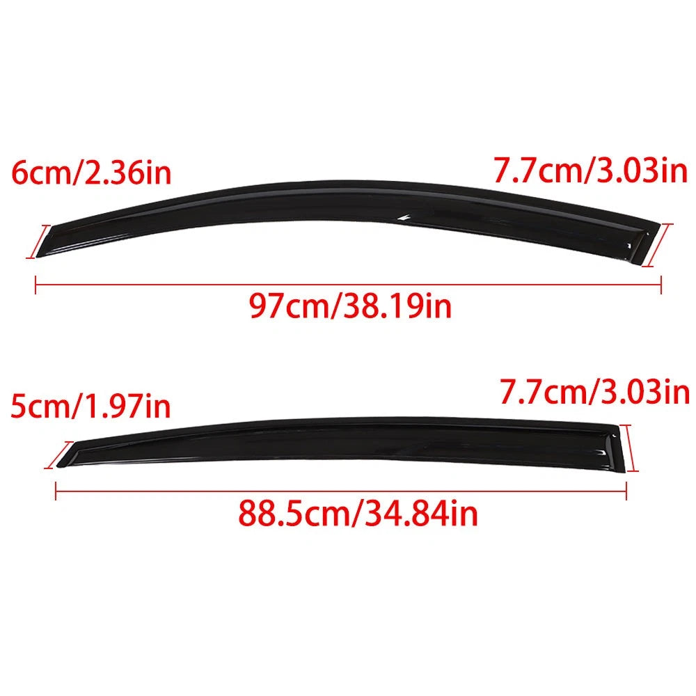 Set of 4 Window Visor Rain Guards for Kia Optima (2011–2015)