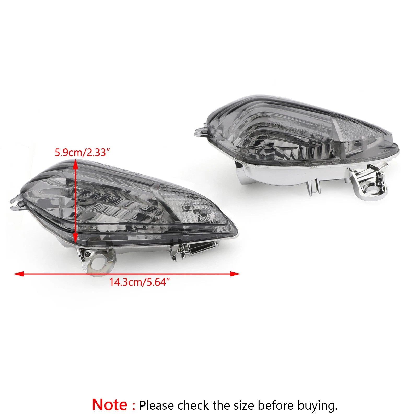 Front Turn Signal Lens for Honda CBR1000RR (2008–2009) Smoke