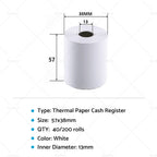 Set of 4 Thermal Paper Rolls for POS Cash Register Receipt
