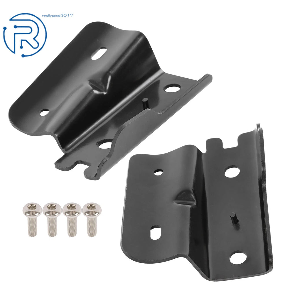 Set of 2 Black Steel Bow Brackets for Jeep Wrangler (2013–2017)