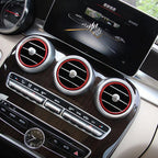 Aluminum Air Vent Outlet Cover Ring Trim / 5PCS / for Mercedes A/B/GLA/CLA Class