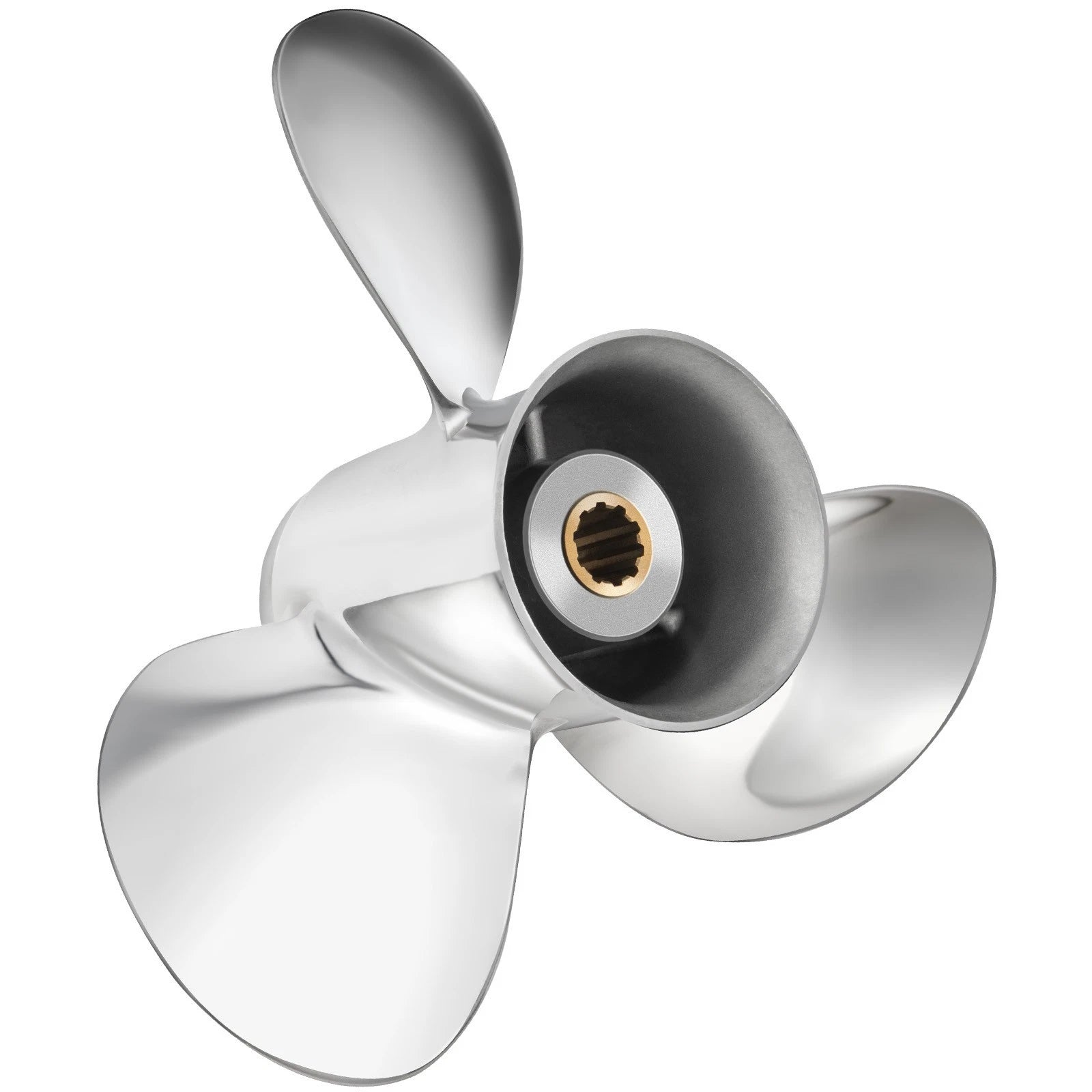 9.9x12 Stainless Outboard Propeller for Tohatsu 25-30HP (10 Spline RH)
