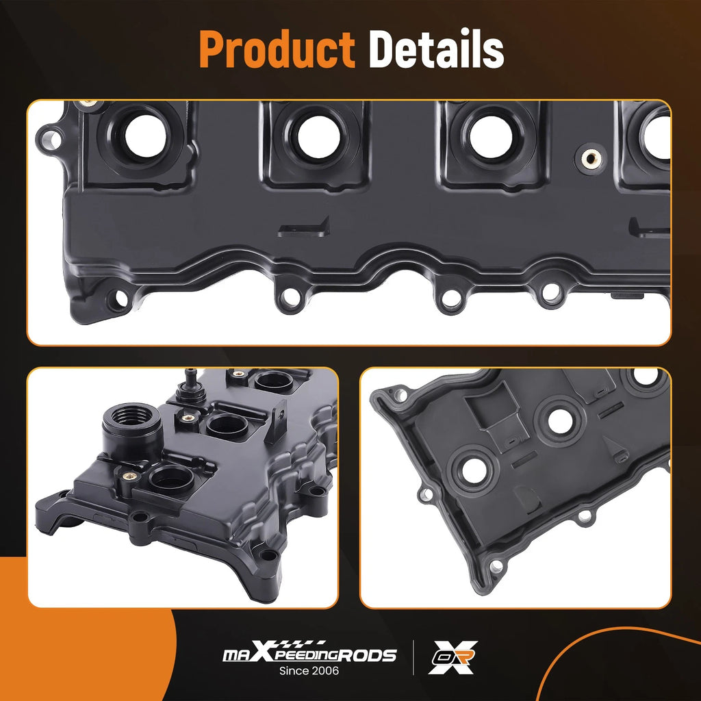 Engine Valve Cover w/ Gasket & Cap for Nissan Altima Sentra SE-R (2007–2012)