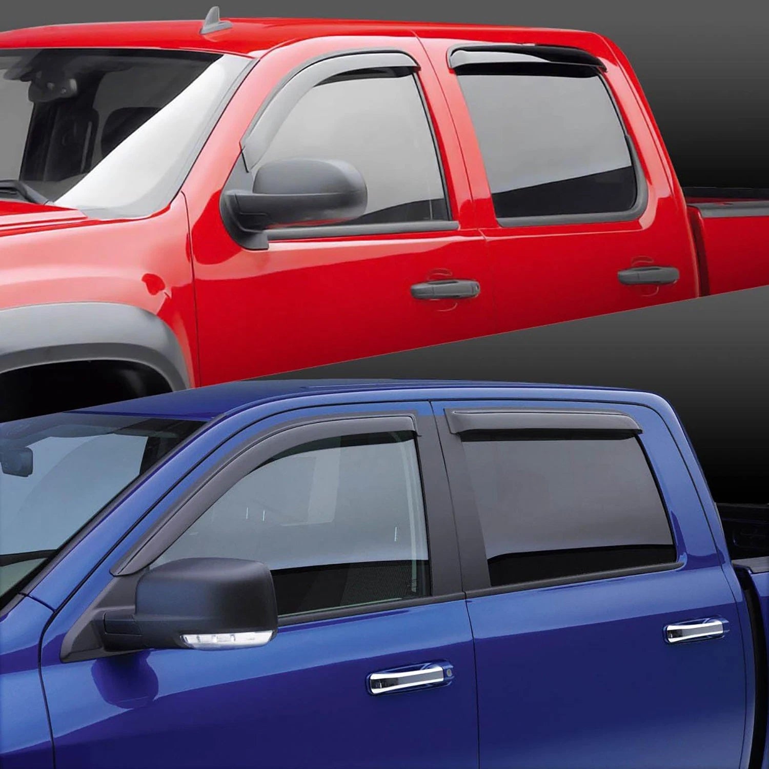 Window Visor Shade Vent Deflector for Toyota Highlander (2014–2019)