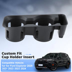 Front Console Cup Holder Insert Organizer for Ford Explorer (2020–2024)