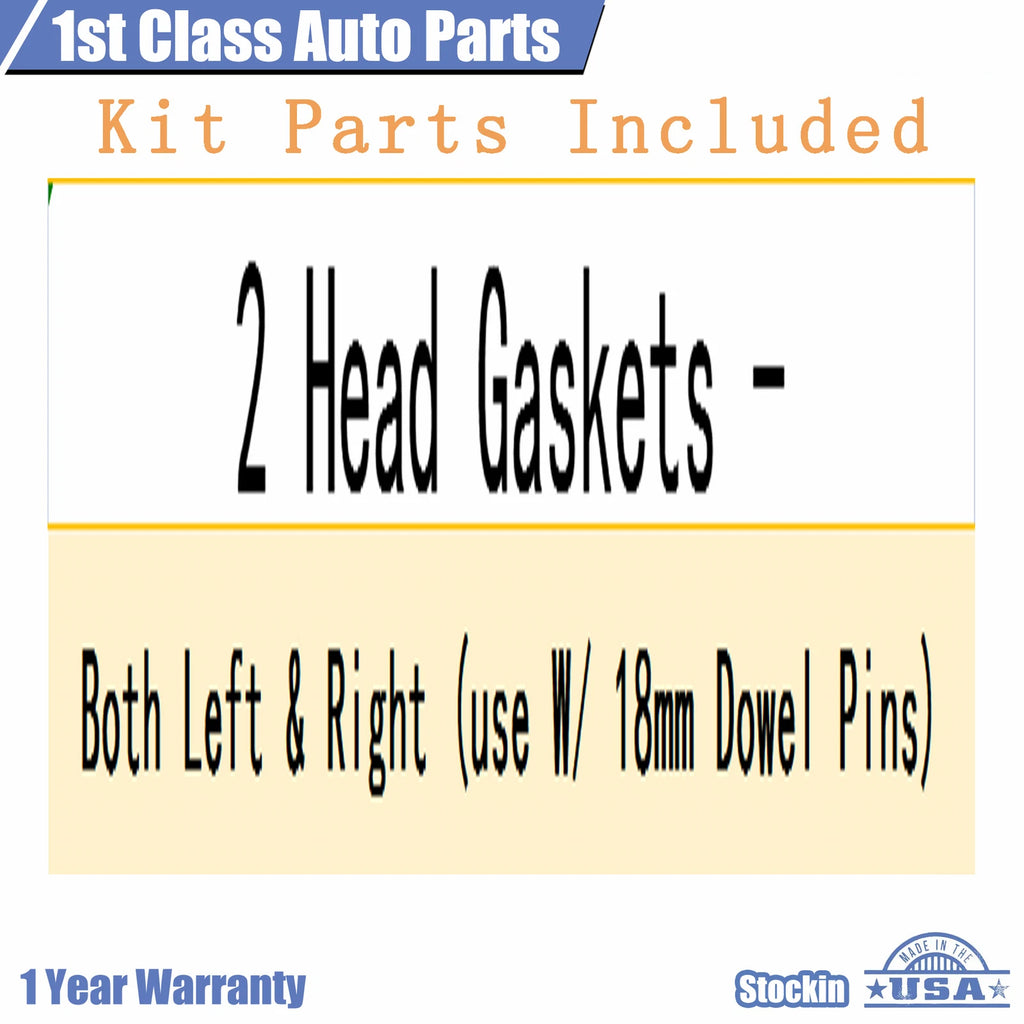 2 Engine Cylinder Head Gasket Set for Ford F-250 E-350 (1999-2007)