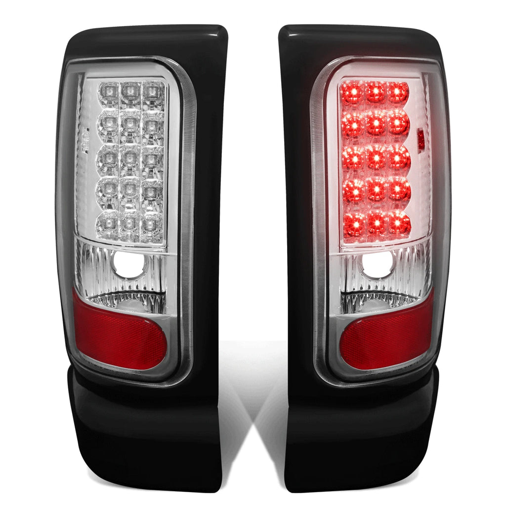 LED Tail Brake Light Stop Lamp Chrome for Dodge Ram 1500 2500 3500 (1994–2002)