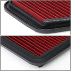 Red Washable High Flow Air Filter Panel for Lexus GS300/GS350/GS450H/SC430 (2000–2011)