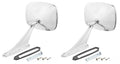 Chrome Outside Door Mirrors Replacement Pair for Pontiac GTO Grand Prix (1969–1972)