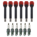 Set of 6 Ignition Coils & Spark Plugs for NSX A4 A6 Q5 ES300 V6
