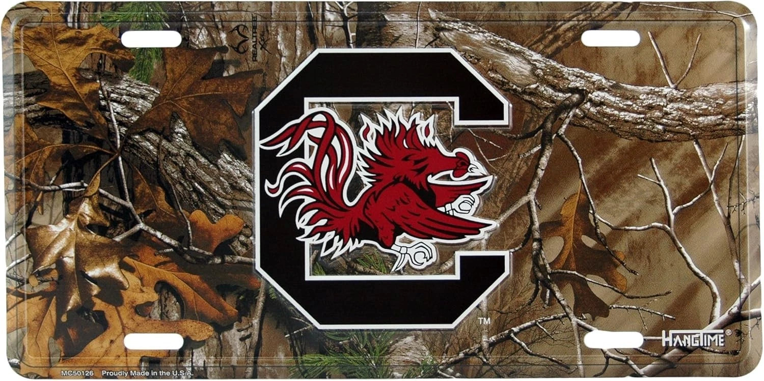 Camo License Plate for South Carolina Car Truck (Gamecocks)