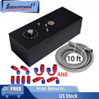 15 Gallon Aluminum Fuel Cell Gas Tank with Cap & Level Sender for