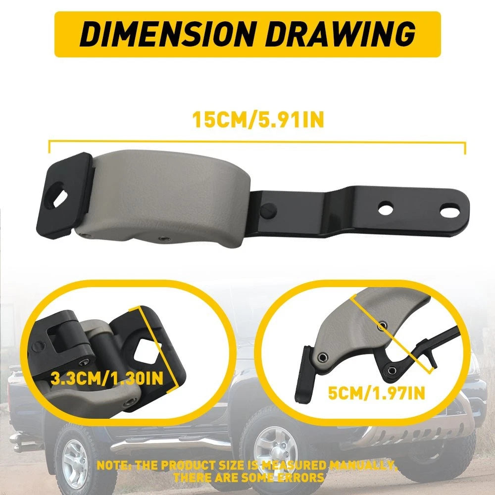 Set of 2 Rear Cab Quarter Windows Latch Lock for Toyota Hilux (1997–2004)