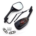 Integrated Turn Signal Mirrors for Suzuki GSXR 1000 (2005–2012) Carbon Smoke