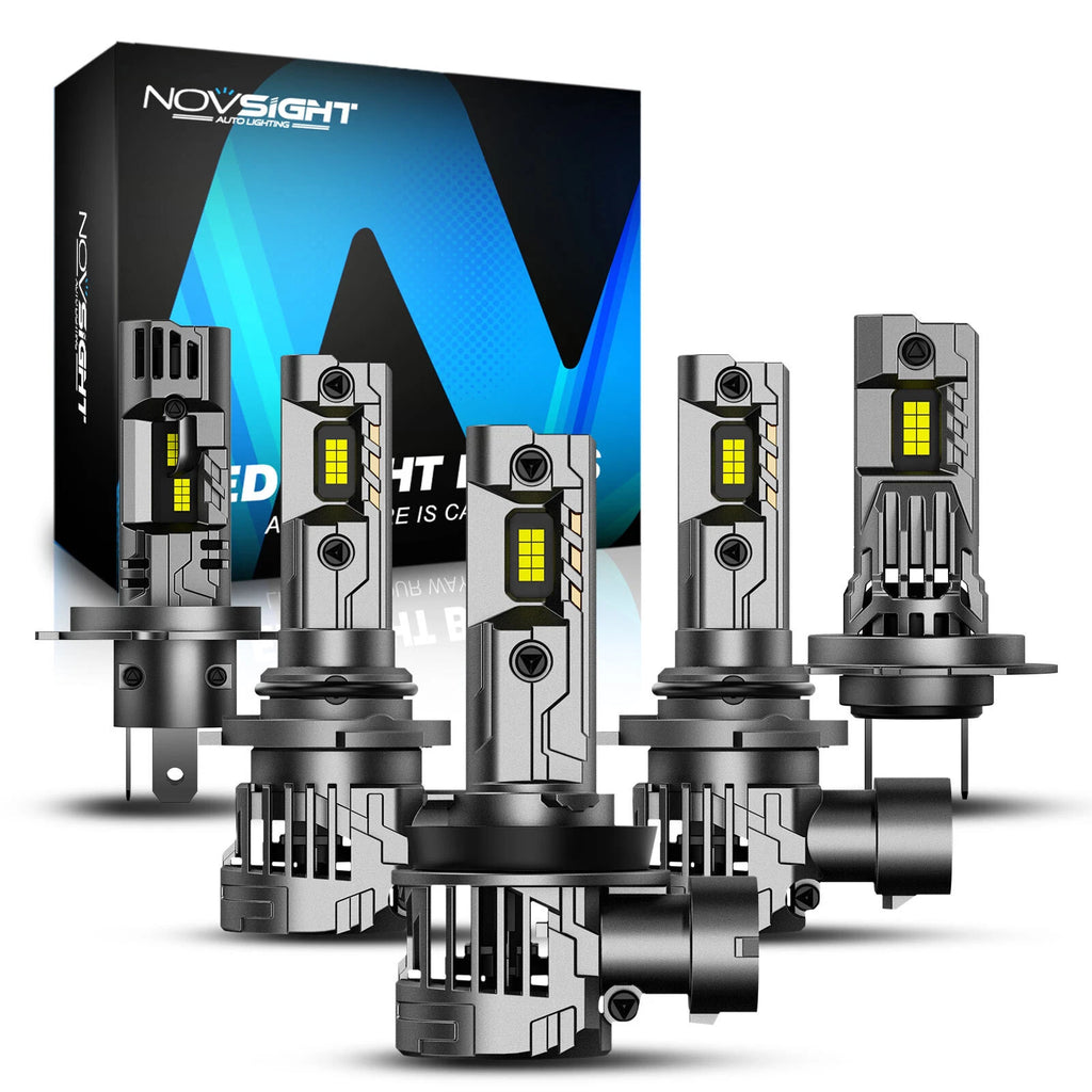 Set of 6 LED Headlight Bulbs H4 H7 H11 H13 9005 9006 9007 for Vehicles