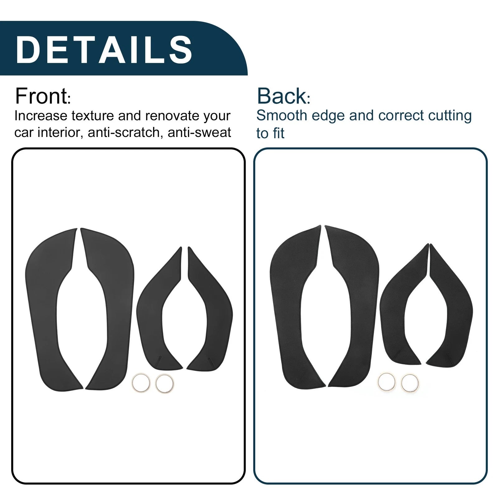 Set of 1 Car Door Anti Kick Pad Sticker Protector for Hyundai IX35 Tucson (2018)
