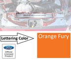 Radiator Cover Trim Plate Supercharged Orange for 2015–2017 Mustang GT