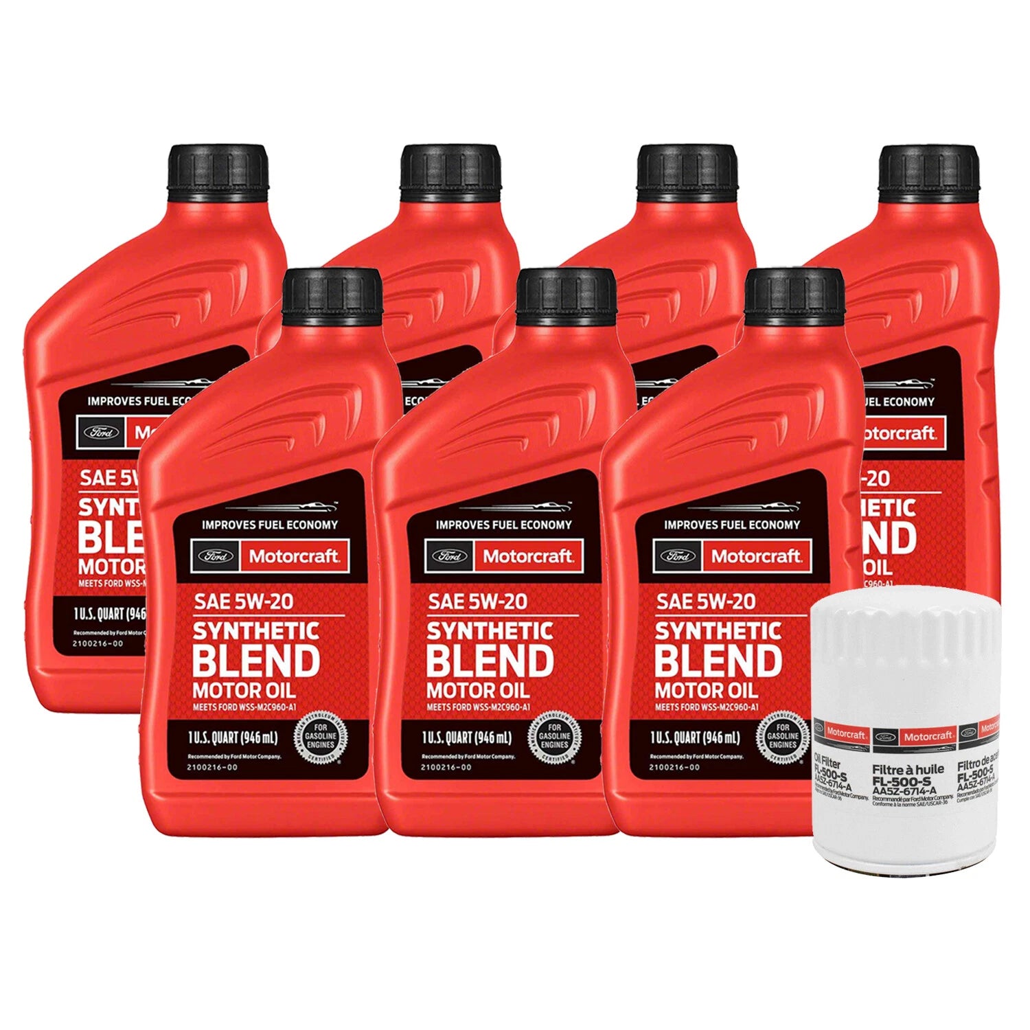 Engine Oil Change Kit SAE 5W-20 for Ford Lincoln Mercury (V6 V8)