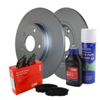 Rear Brake Kit 328mm Disc Rotors & TRW Pro Ceramic Pads for Chrysler Dodge Ram
