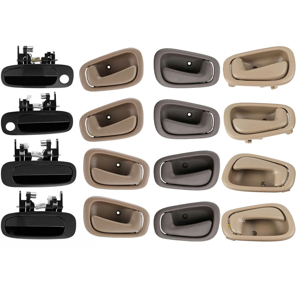 Set of 2 Exterior Inner Door Handles for Toyota Corolla (1998–2002)