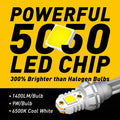 2X Canbus LED Bulbs for Car Backup Reverse Light 912 921 T15 W16W