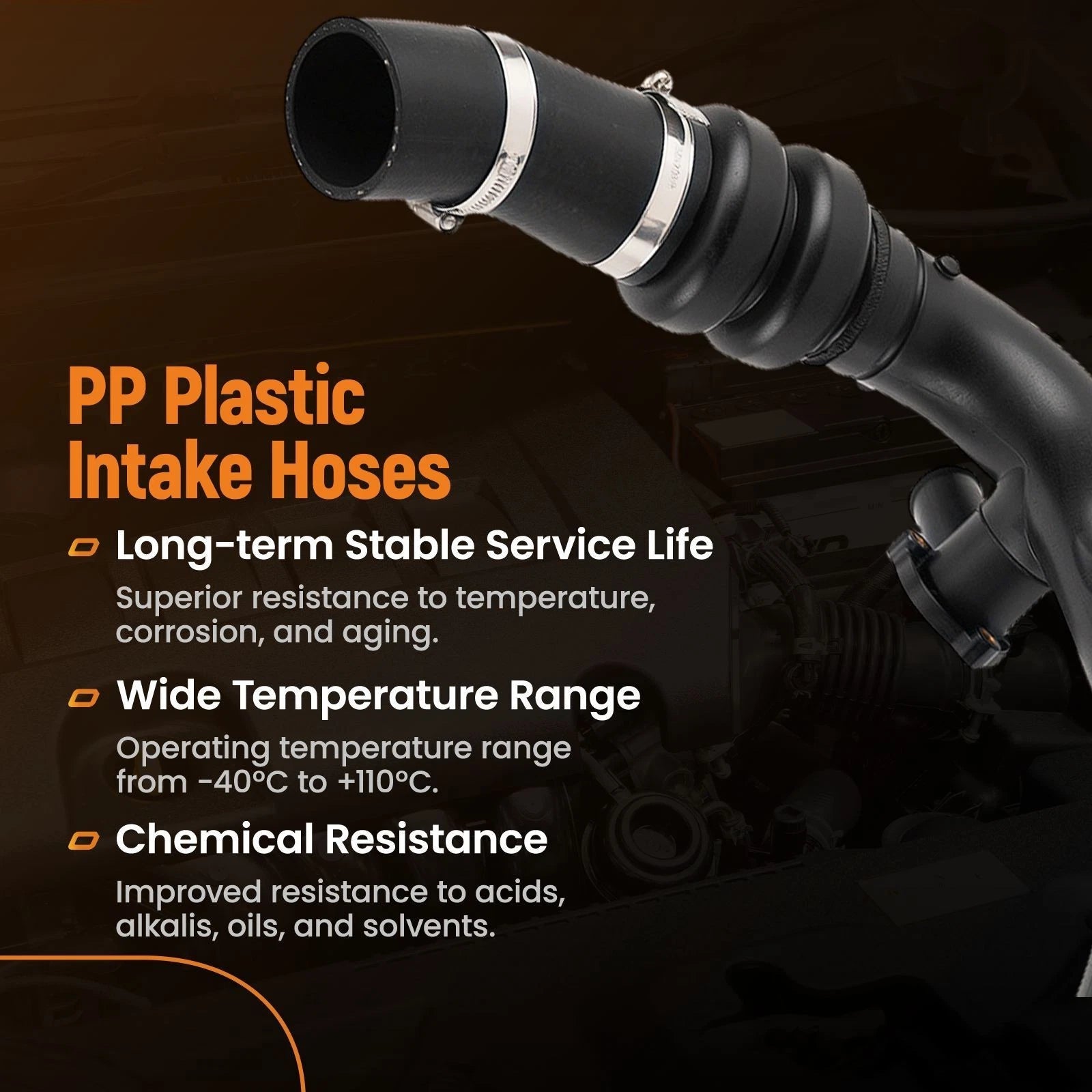 Engine Air Intake Hose for Ford Edge 2.0L (2015–2018) F2GZ6C646B F2GZ6C646CA